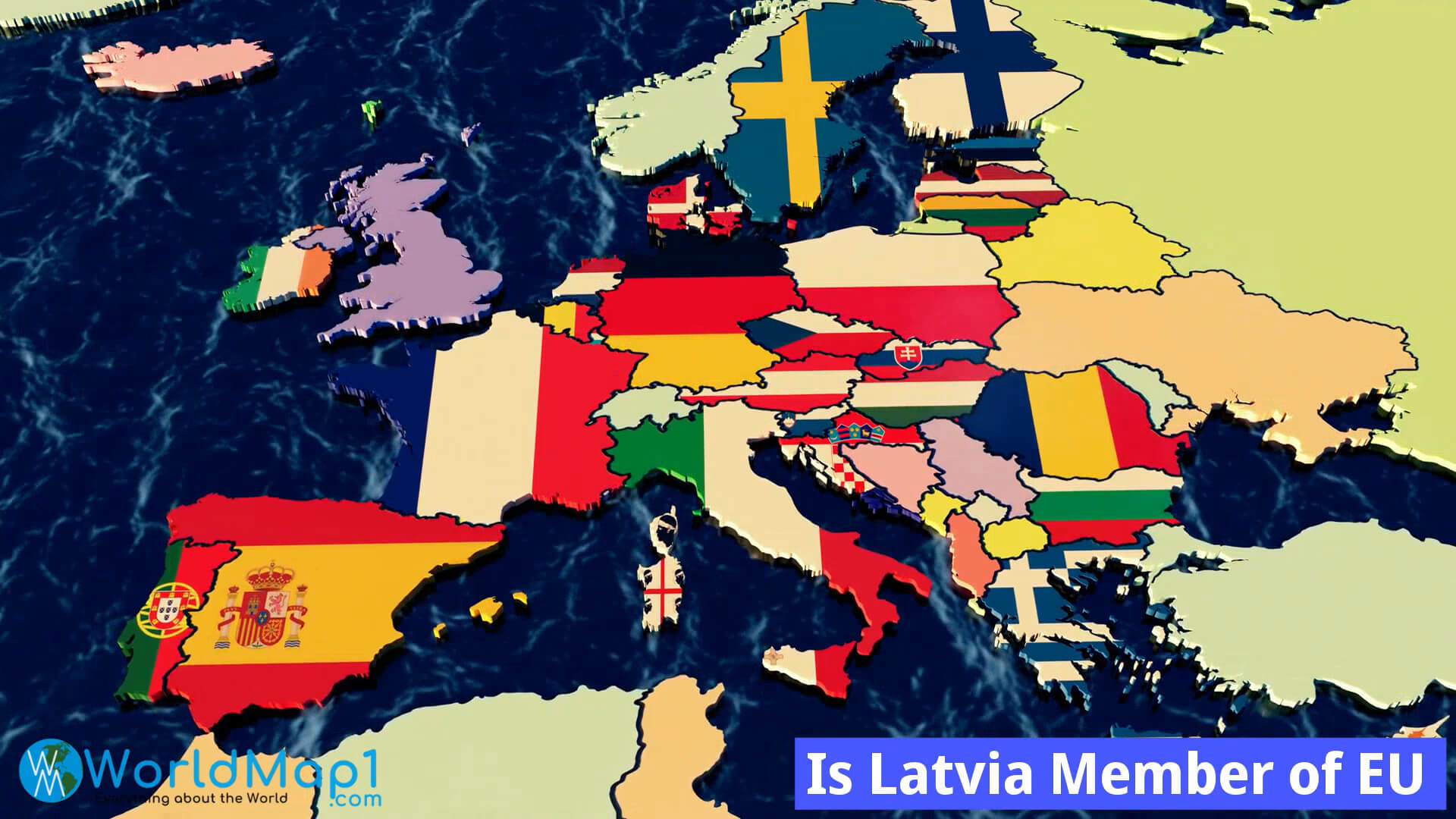 Ist Lettland Mitglied der EU und Karte